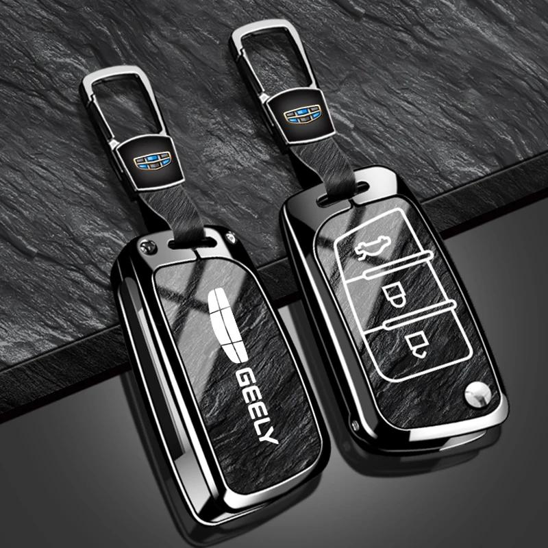 Zinklegering bilnøglesæt egnet til Geely Emgrand EC7 EC8 GC6 EC715 EC718 Emgrand 7 EU7 EC7-RV EC718-RV 2015 2016 2017 nøglesæt