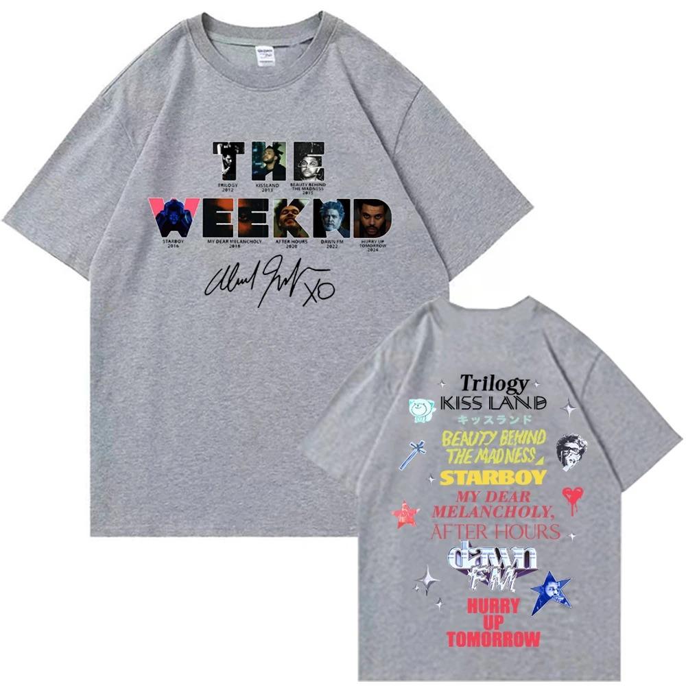 2026 The Weekndd Album Hurry Up Tomorrow T-Shirts Man Women Summer Casual O-Neck Short Sleeve Shirts Y2k Short Sleeves Classic