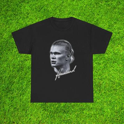 2026 Hot Sale Erling Haaland T-shirt Manchester City Man Women City Dortmund Norway Soccer Fan Gift Football Legend Tee Short Sleeve Top