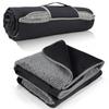 FlyingStar Waterdichte Buitenkleed met Sherpa Voering, Winddicht & Warm, Opvouwbaar voor Kamperen, Picknick, Concerten, Huisdieren – Rood Geruit, 59