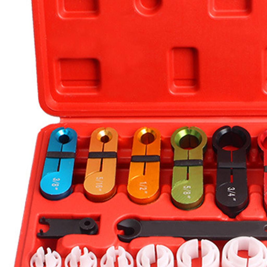 22Pcs Quick Disconnect Tool Set Universal Aluminum Alloy AC Line Disconnect Tool Kit for Vehicles