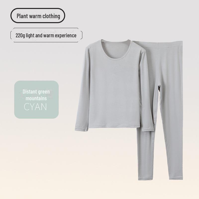 Men's and Women's Lyocelle Velvet Thermal Underwear Set - Warm Autumn and Winter Suit