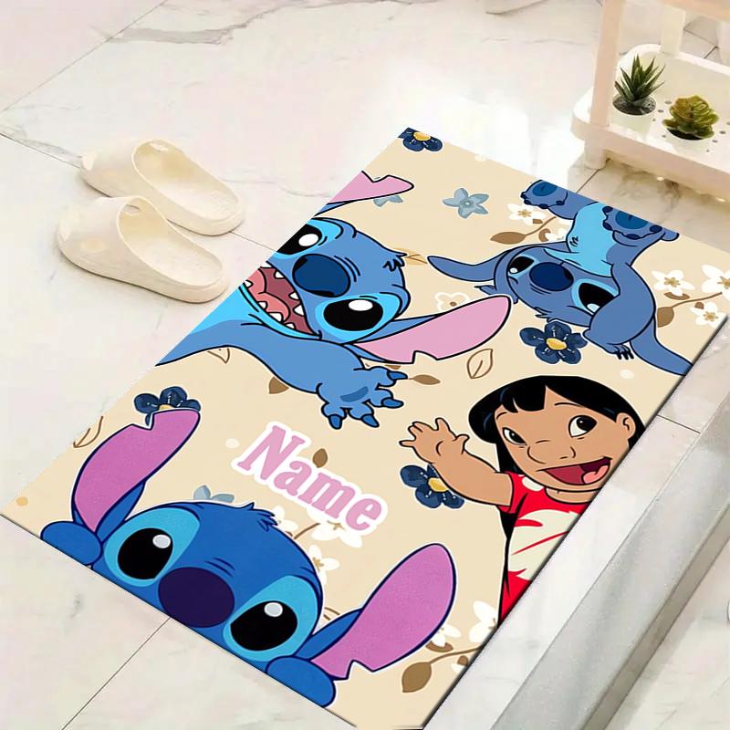 Custom 1Pc Lilo Stitch Adventure Rug Office Carpet Indoor Outdoor Entrance Doormat Nonslip Soft And Comfortable Living Room D916267
