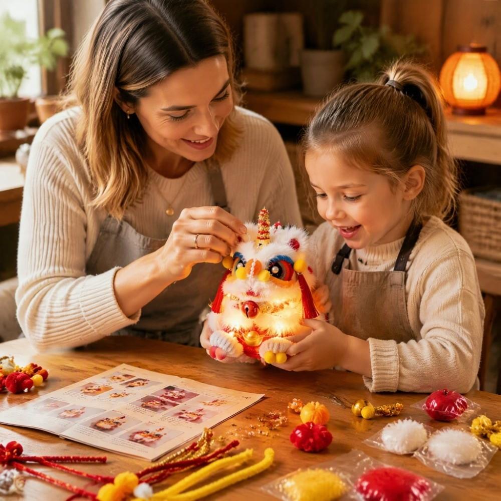 Ancient Style Handheld Lantern Waterproof Portable Lantern Lion Dance Lantern  Spring Celebration