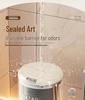 Light Luxury Pedal-Operated Metal Trash Can with Dual Lid, Large Capacity for Bathroom & Living Room
