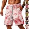 Herren lockere Air-Layer-Shorts mit Kordelzug und Seitentaschen Halloween-Muster Freizeit Strandbekleidung Unterteil