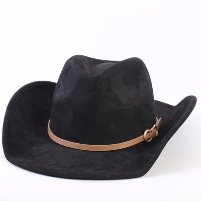 Populaire Europese en Amerikaanse klassieke suède westerse cowboyhoed, mode voor heren en dames met brede rand, zonbescherming