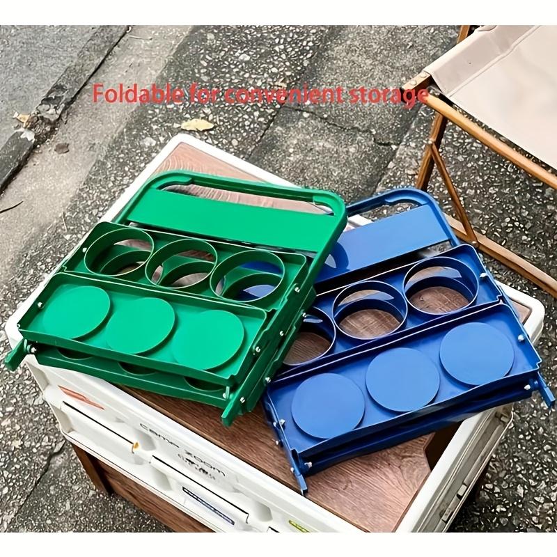 Collapsible Drink Tote Portable Handbag Holds 6pcs Beer Coffee Tea Storage Basket Daily Use Party Supplies Oktoberfest Essential