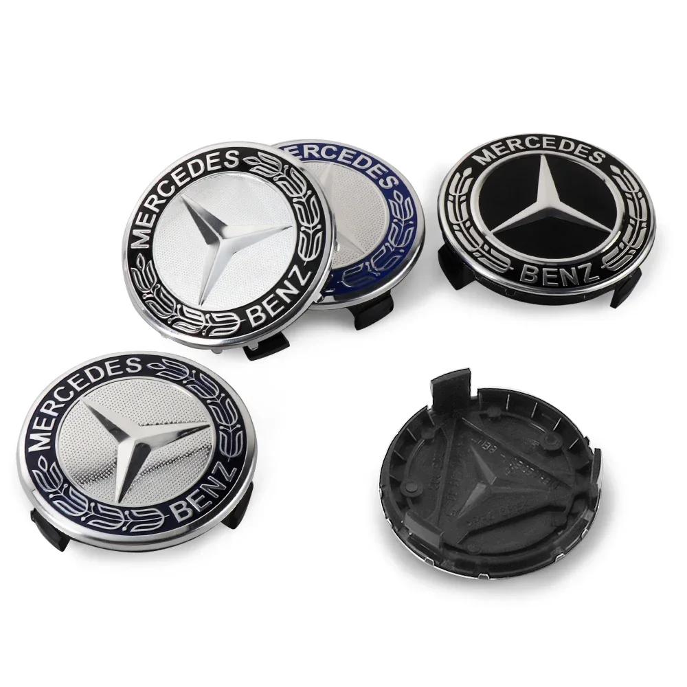 Adesivo per Auto Per Benz Caldo 75mm Coprimozzi Centrali Ruota Auto Accessori Emblema Auto Per Mercedes Benz Maybach AMG W212 W213 CLE CL G