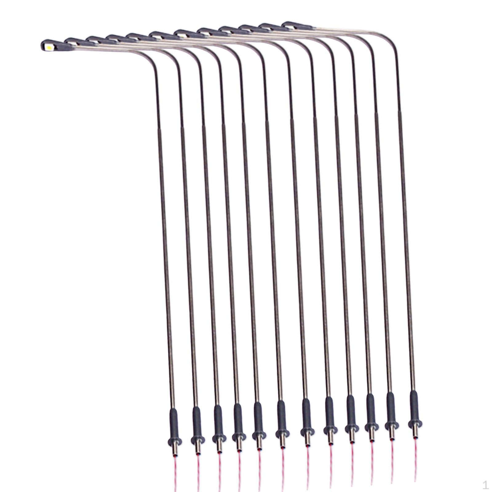 

10 Pieces Model Railway Lamp Post Lamps Decorations Lampposts 20cm