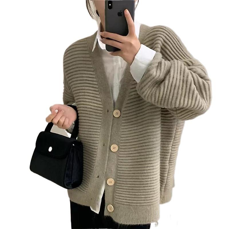 Single Breasted Sweater Coat