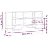 VidaXL Shoe Cabinet Smoked Oak 90x38x45.5 Cm Engineered Wood, Shoe Rack, Storage Cabinet of 848641