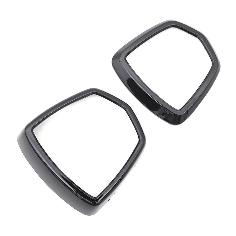 For Fiat Abarth 595 695 2017-2025 ABS Glossy Black  Decoration Ring Front And Rear  Cover Car Stickers