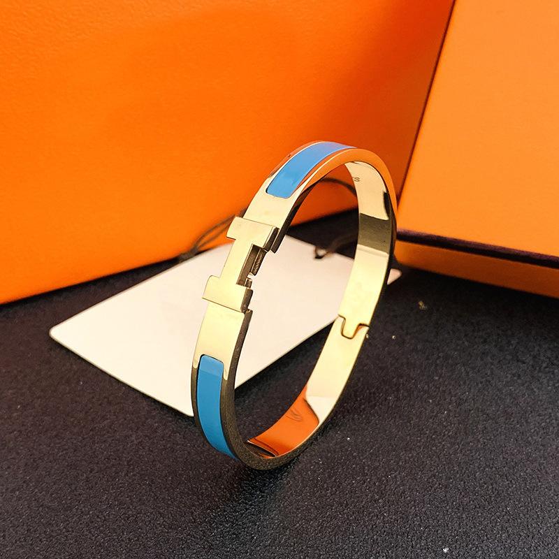 

8Mm Wide and Narrow Version Bracelet 18K Non-fading Color Couple Bracelet Jewelry Wearing Accessories 2026 8MM+19CM