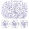 25 de bucăți bobine de mașină de cusut transparente bobine de bobine goale bobine cutie de depozitare din plastic pentru accesorii de cusut de uz casnic, instrumente
