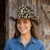 Chapeau de cowboy western imprimé vache Chapeau de cowgirl imprimé léopard Casquette melon mignonne Fête d'Halloween