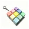 Cute Pastel Keyboard Fidget Keychain Clickable Buttons Fun Stress Relief Toy Ideal Holiday Gift for Kids Adults Office Staff