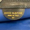 GUCCI Vintage Old Gucci Vanity Cosmetics Pouch Business Bag GG pattern sherry line PVC Clutch bag black PVC Used
