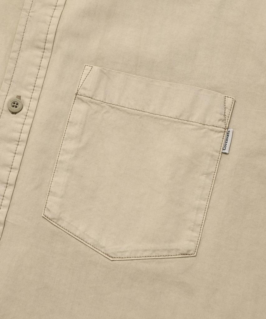 COVERNAT Pocket Dyed Shirt Beige