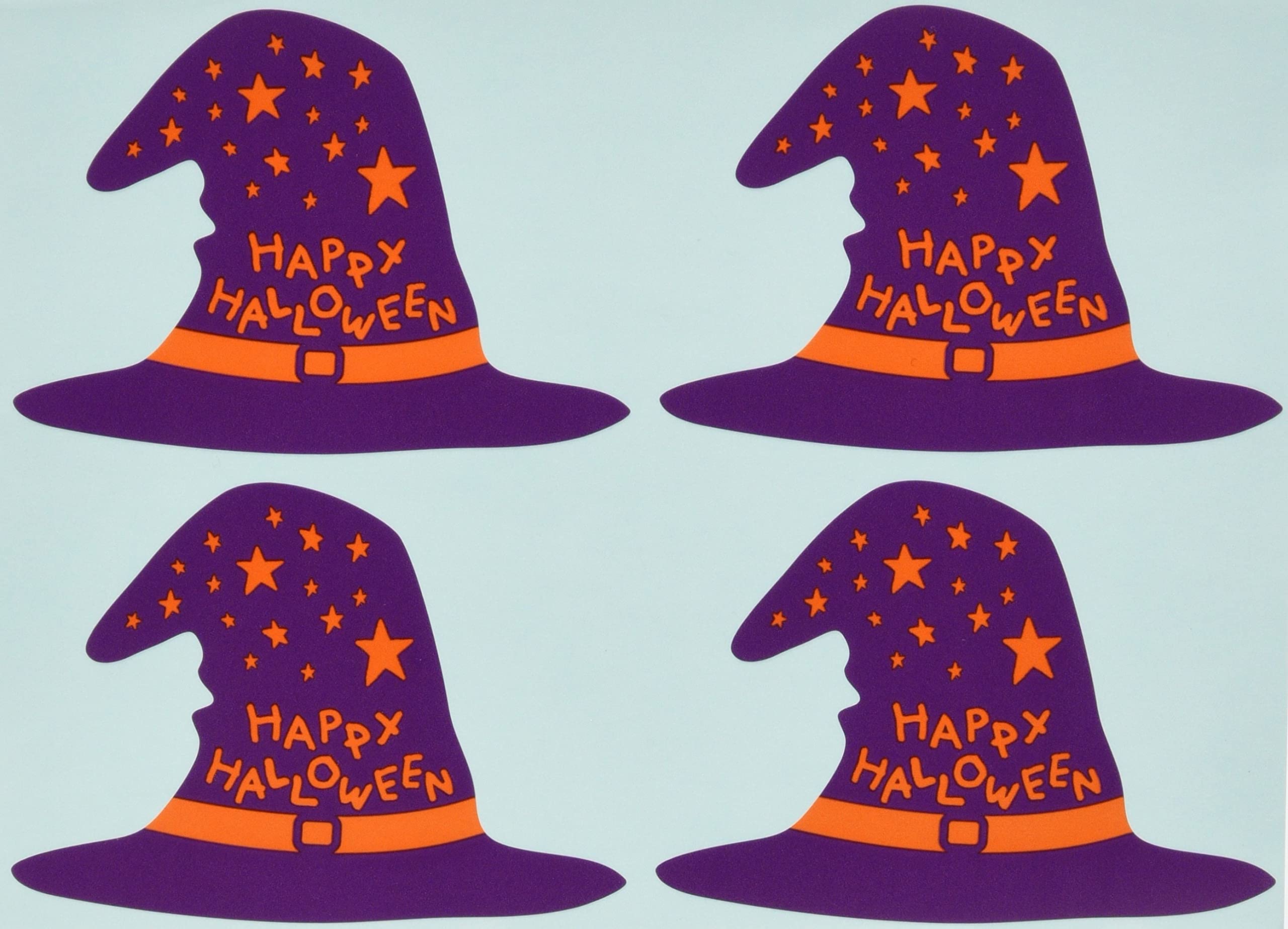 

HEADS Хэллоуин Шляпа 100 листов HW-15S Наклейки японского производства, Фиолетовый, 7x5см,