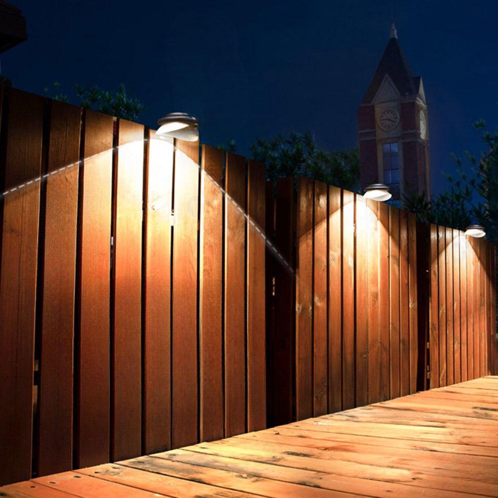 Energy Saving Solar Fence Lights Super Bright LED Wall Light  Stairs Corridor Lighting