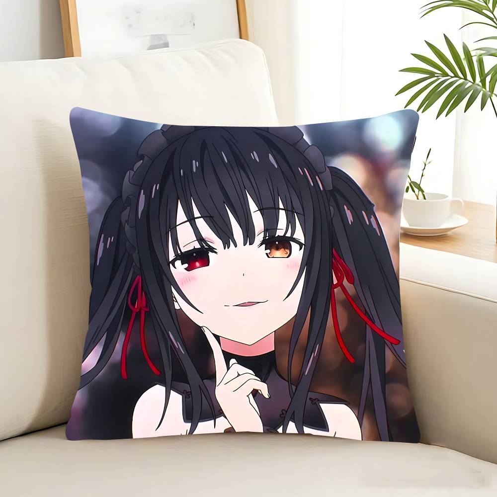 Tokisaki Kurumi Pillow Case Removable Washable Cushion Cover – All-Season Soft Linen
