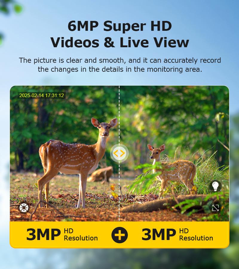 Cross-Border Solar Camouflage HD Night Vision Camera with Low Power Use