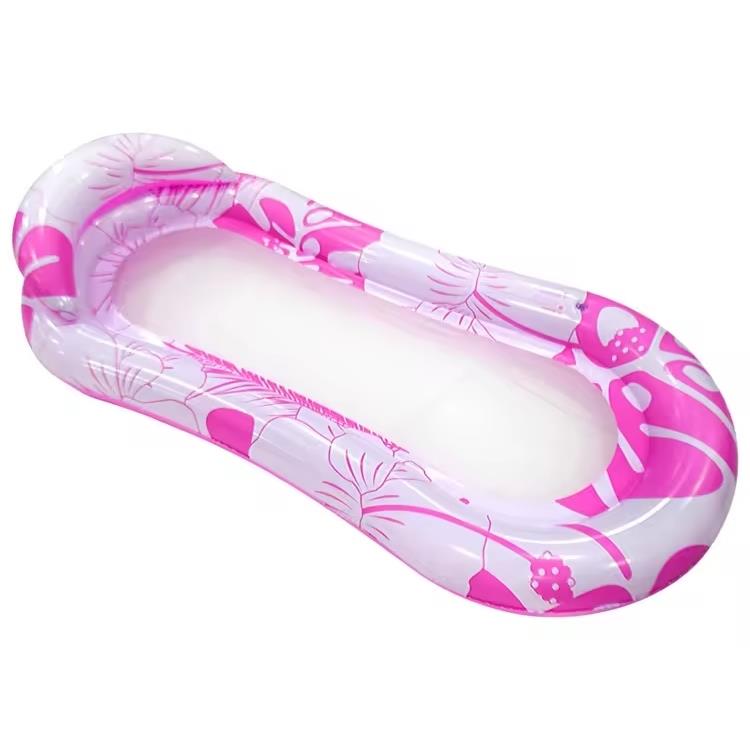 Inflatable Water Lounger with Mesh for Swimming