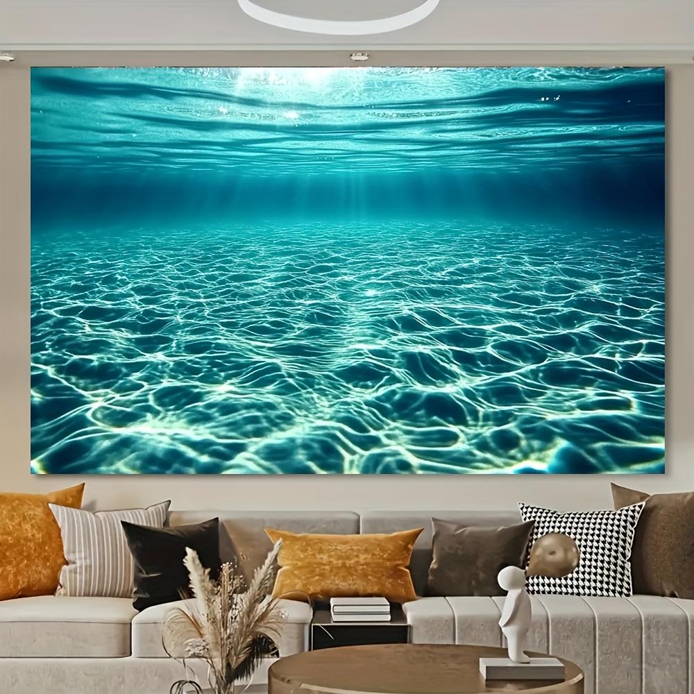 1 Stück, 100 % Polyesterfaser Aquarium Hintergrund, hellgrünes Wasserwellen-Design, vielseitige Fotostudio Requisite
