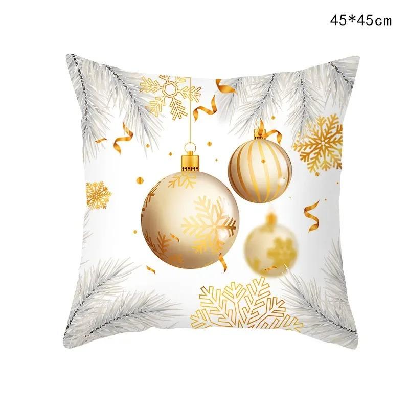 Christmas Themed Pillowcases Car Accessories Office Santa Claus Living Room Sofa Home Pillowcases