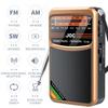 Portable Radio AM/FM/SW Pocket Radio with Rechargeable Battery Best Reception Support Wired Earphone FM Receiver Radio for Elder