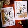Retro Scenery Washi Tape: Sugar Poetry & Creative Plant Collage for DIY Journals