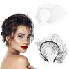 2pcs Wedding Fascinator Hair Hoop Rhinestones Crystal Headband Jewelry for Women