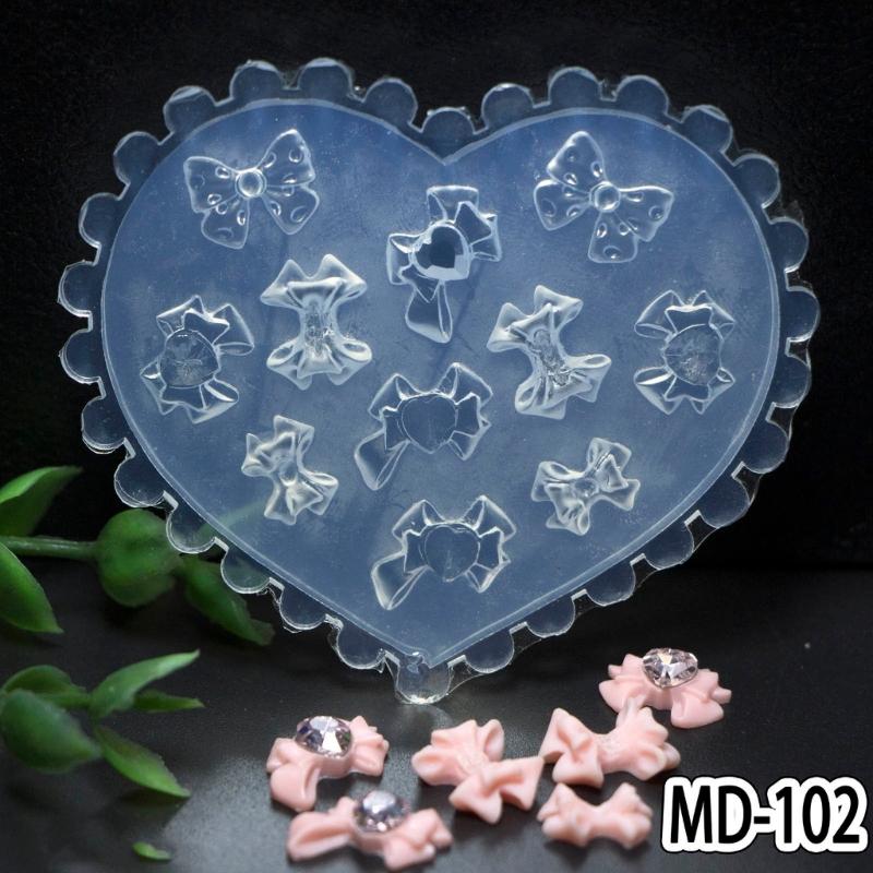 Durable Silicone Nail Art Mold Relief Pattern Nail Art Decortive Mold DIY Manicure Tool Printing Template Nail Mold