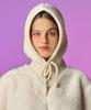 KOLEAT [Real Knit Ver.] Winter Ribbon Strap Balaclava Hat [Ivory]