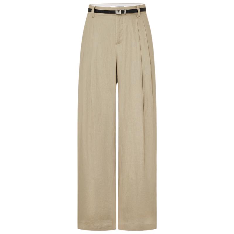 

MO&Co. Women s Linen Straight-Leg Pants XS