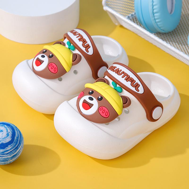 Non-slip Cartoon Duck Children's Slippers for Boys and Girls, Cute Baby Sandals, Summer Slippers for Toddlers and Young Children
