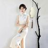 White sleeveless national style new Chinese Suzhou long cheongsam improved young women's high sense can be worn daily in summer