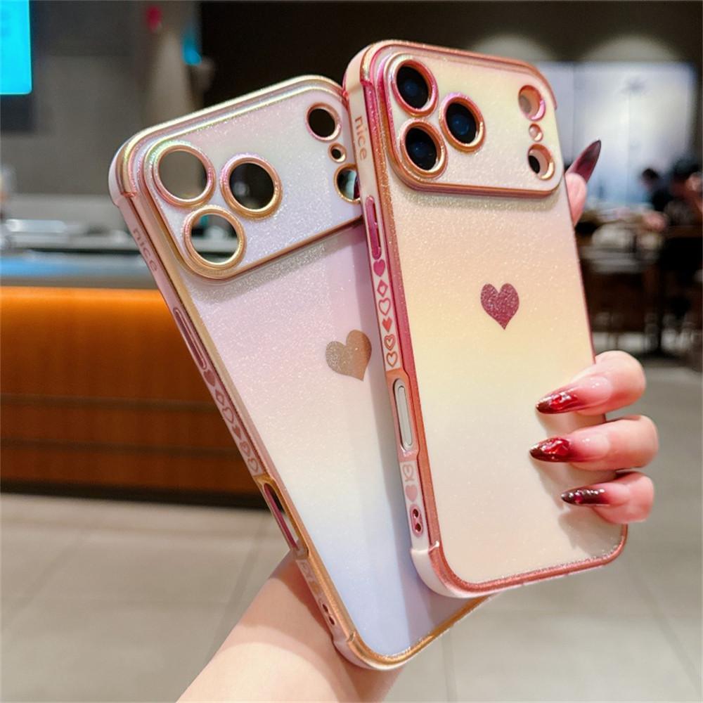 For iPhone 17 Pro Max Magnetic Case TPU Dazzling Color Electroplated Phone Back Cover