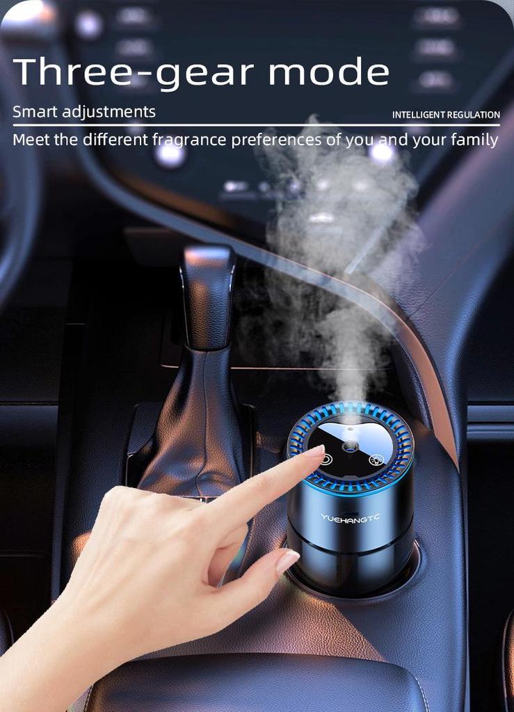 Smart Car Aroma Diffuser with Ambient Light & Automatic Spray – Premium Car Decoration