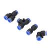 Set 40 Piese Fitinguri Pneumatice Push to Connect Racorduri Splitter Tee Cot Conectori Drepți