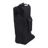 Boot Bag with Handle Oxford Cloth and Leather Black Waterproof Portable Boots Storage Bag for
