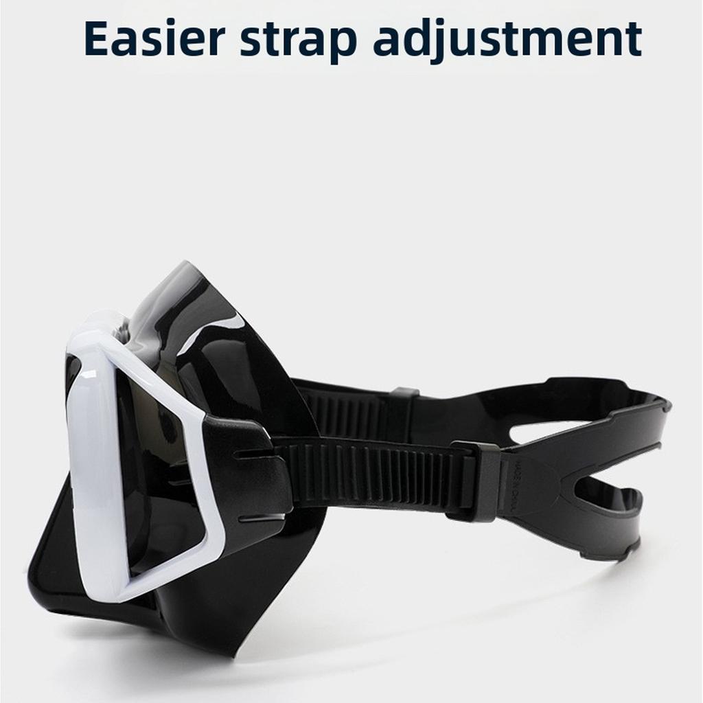 Snorkeling Mask with Action Cam Mount Dry Snorkel Set Comfortable Silicone Diving Goggle for Travel Easy Breathing