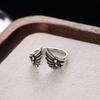 Anello Ala d'Angelo con Piume Retrò - Semplice, Lussuoso, Versatile - Best Seller su Xiaohongshu