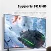 UHD 8K@60HZ HDTV 2.1 Adapter 360 Degree Angled U-shaped Male To Female HDMI-Compatible Adapter Converter for HDTV PS4 PS5 Laptop