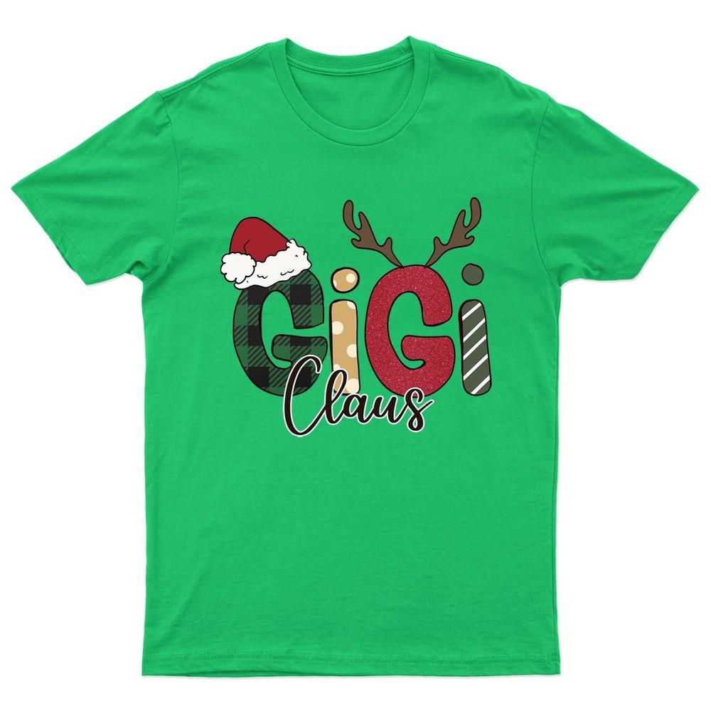 GiGi Claus Christmas Holiday TShirt Unisex Gift Retro Seasonal Funny Xmas S