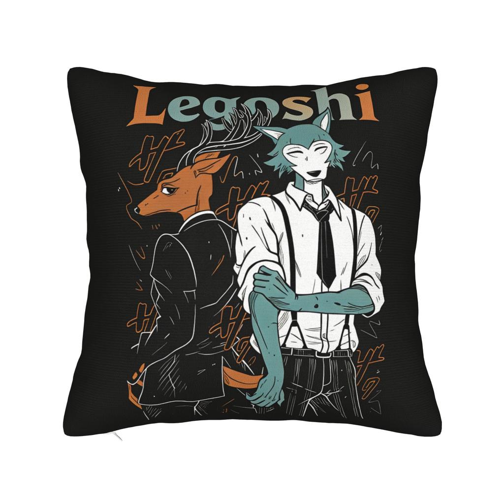 Animal Legoshi Wolf Pillow Cover Novelty Pillow Case For Sofa Couch Bed Living Room Soft Pillowcases Birthday Present