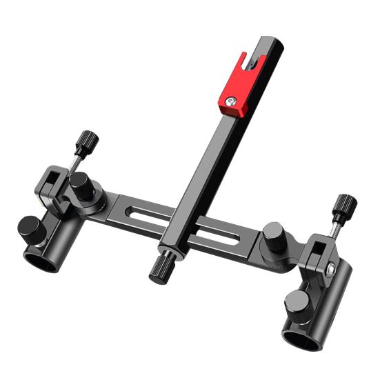 Dvojitý držák rybářského prutu Nastavitelný o 360 stupňů Hliníková slitina hořčíku Vysoce výkonný stojan na rybářské pruty Venkovní příslušenství pro rybaření