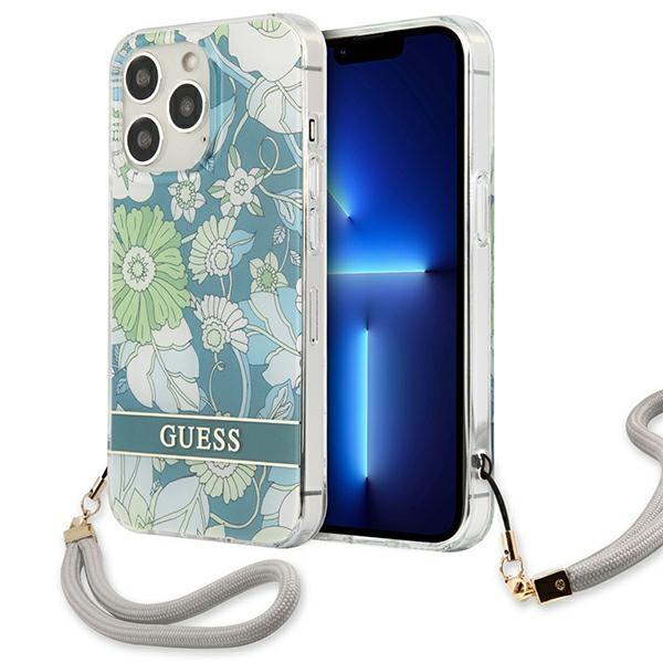Guess Guhcp13Xhflsn Iphone 13 Pro Max6,7 Zielony/Green Hardcase Flower Strap