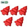 1-10PCS Holiday Christmas Plastic Snack Plates Candy Fruit Divided Trays Tree Shape INS Style Home Table Party Decor Supplies